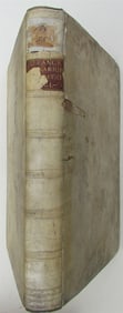 1733 BLIND STAMPED VELLUM BINDING MASSIVE FOLIO Glossarium ad Scriptores ANTIQUE