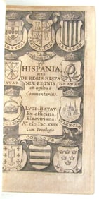 1629 SPAIN Hispania sive de regis antique Johannes Laet ELZEVIER 17th century