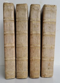 1789-92 PHILOSOPHY by J. ZIMMERMAN in DUTCH antique 4 VOLUMES illustrated