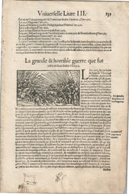 1575 WESTPHALIA GERMANY from BELLEFOREST EDITION of MUNSTER COSMOGRAPHY