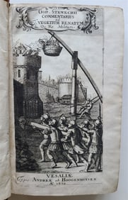 1670 TREATISE ON ROMAN WARFARE & MILITARY PRINCIPLES antique ILLUSTRATED