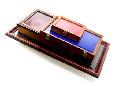 Lot of Display Cases