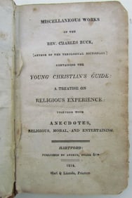 1814 WORKS of REV. CHARLES BUCK AMERICANA HARTFORD CT ANTIQUE