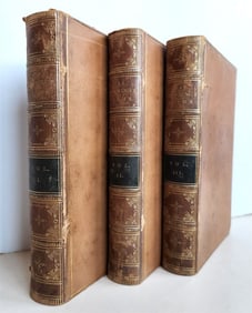 1869 POEMS of EZILABETH BARRETT BROWNING 3 VOLUMES antique POETRY