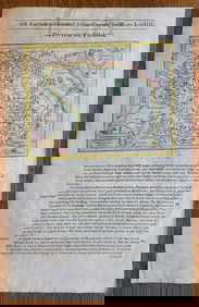 1607 MAP OF MOSCOVIA RUSSIA ANTIQUE from Mercator-Hondius Atlas HAND COLORED