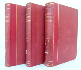 1887 BRADLEY'S DICTIONARY OF MINIATURISTS 3 volumes in English ANTIQUE