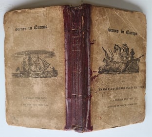 1823 SCENES in EUROPE antique illustrated CHILDRENS BOOK