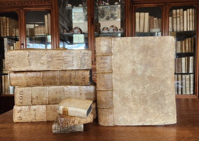 1553 LAW BOOK Corpus Juris Civilis Justinian's decrees antique FOLIO vellum