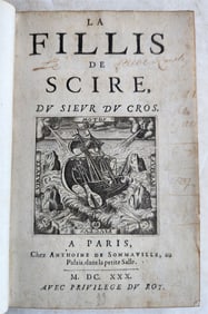 1630 THEATRE PLAY La Fillis de Scire antique IN FRENCH decorative binding