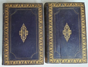 1836 DON QUICHOTTE DE LA MANCHE MIGUEL de CERVANTES 2 VOLS antique ILLUSTRATED