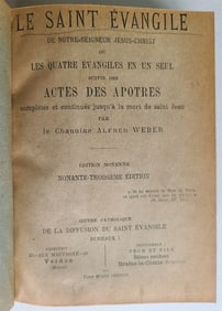 1904 BIBLE GOSPEL antique ILLUSTRATED MAPS LE SAINT EVANGILE ACTES DES APOTRES