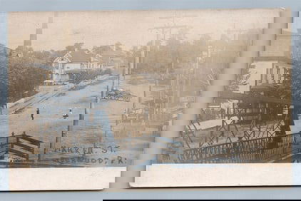 ROCKWOOD PA MARKET STREET ANTIQUE REAL PHOTO POSTCARD RPPC