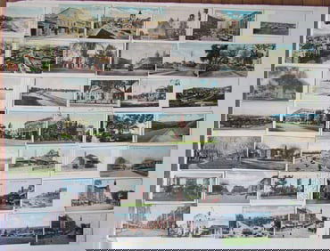 MASSACHUSETTS lot of 42 MA ANTIQUE POSTCARDS