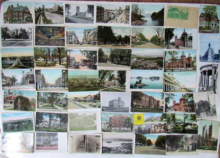 NEW YORK STATE lot of 47 NY ANTIQUE POSTCARDS: NEW YORK STATE lot of 47 NY ANTIQUE POSTCARDS