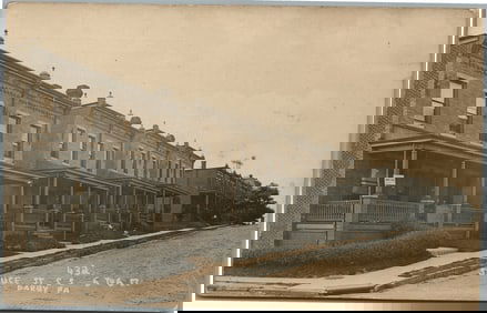 DARBY PA SPRUCE STREET ANTIQUE REAL PHOTO POSTCARD RPPC