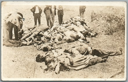 MEXICAN REVOLUTION 1917 AANTIQUE REAL PHOTO POSTCARD RPPC by Robert Runyon