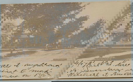 ENGLISHTOWN NJ NORTH MAIN STREET ANTIQUE REAL PHOTO POSTCARD RPPC