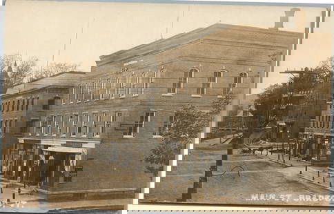 BRADFORD VT MAIN STREET ANTIQUE REAL PHOTO POSTCARD RPPC: BRADFORD VT MAIN STREET ANTIQUE REAL PHOTO POSTCARD RPPC