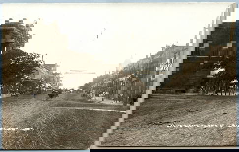 HIAWATHA KS MAIN STREET ANTIQUE REAL PHOTO POSTCARD RPPC: HIAWATHA KS MAIN STREET ANTIQUE REAL PHOTO POSTCARD RPPC