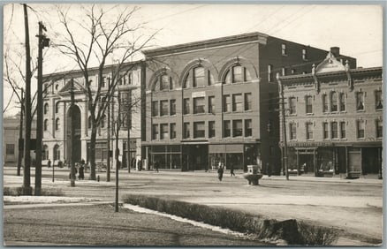 BARRE VT AVERILL BLOCK ANTIQUE REAL PHOTO POSTCARD RPPC