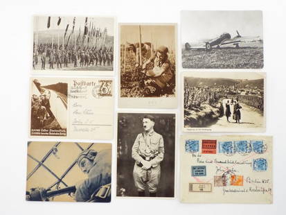 Lot of 7 Extremely Rare German WWII Postcards: Lot of 7 Extremely Rare German WWII Postcards