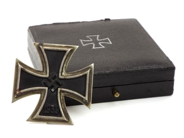 German WWII Cased Iron Cross 1st Class 1939