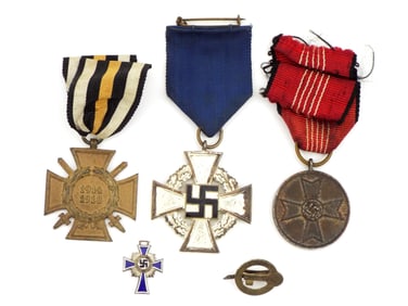 5 German WWII Badges