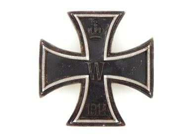 German WWI Iron Cross 1st Class in 800 Silver