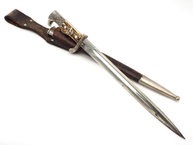 German WWII Matching Police Long Dress Bayonet by A. COPPEL SOLINGEN