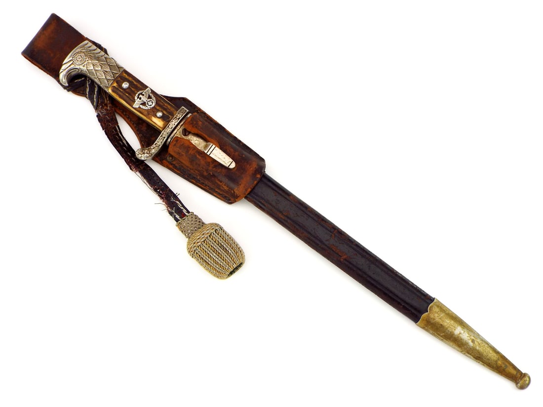 German WWII Matching Police Long Dress Bayonet by WKC SOLINGEN: German WWII Matching Police Long Dress Bayonet by WKC SOLINGEN. Full Length 20 Inches Blade Length 13 Inches