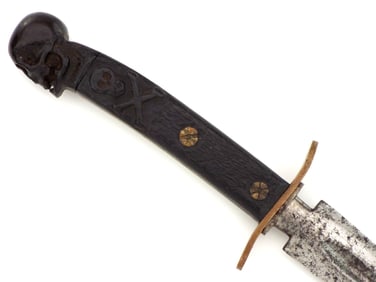 Unusual German WWII Dagger,Very Nicely Carved Skull Handle
