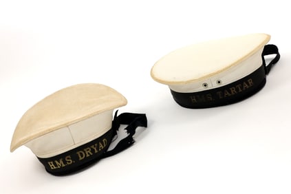Two British Navy Navy Hats