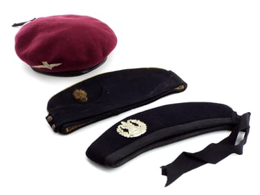 Three British WWII Era Caps