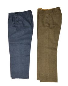 Two British WWII Battle Dress Trousers
