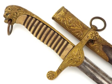 Scarce WWI French Napoleonic Lion Head Officers Sword