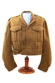 Outstanding World War II Royal Tank regiment battle dress jacket