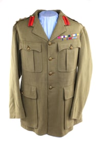 Identified British WWII Officers Tunic MC