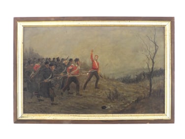 Historic Crimean War Painting By Listed Artist