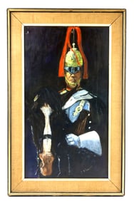 Painting of British Household Cavalry Trooper