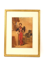 Early Painting of British Lancer Officer