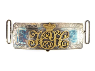Victorian Silver Yeomanry Cavalry Dress Pouch