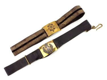 Two Scottish Regimental Belts & Buckles