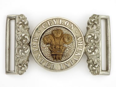 Victorian Ceylon Mounted Infantry Buckle