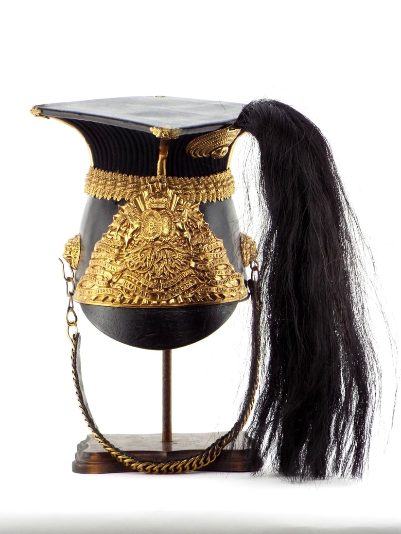 Edwardian 9th Royal Lancers Helmet - Lance Cap: Edwardian 9th Royal Lancers Helmet - Lance Cap