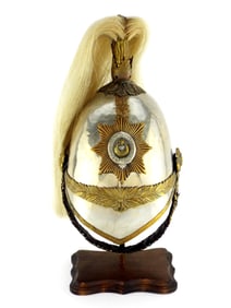 Identified Berkshire Dragoons Helmet & Tin