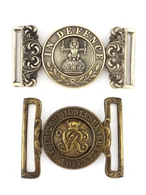 Two British Regimental Belt Buckles