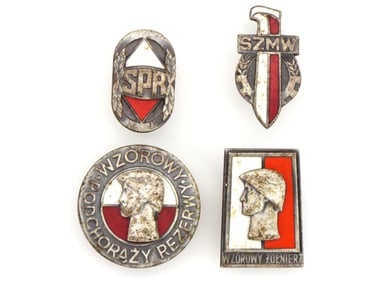 Lot of Polish WWII era Badges
