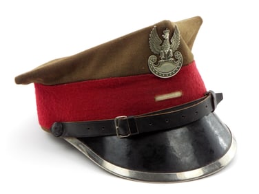 Polish Military Post WWII Visor Cap