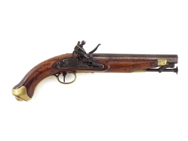 Napoleonic Georgian Flintlock military pistol