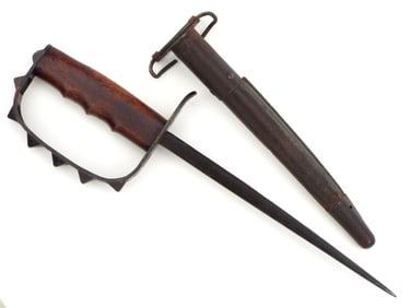American WWI M1917 Trench Knife by L.F. & C dated 1917 with Scabbard
